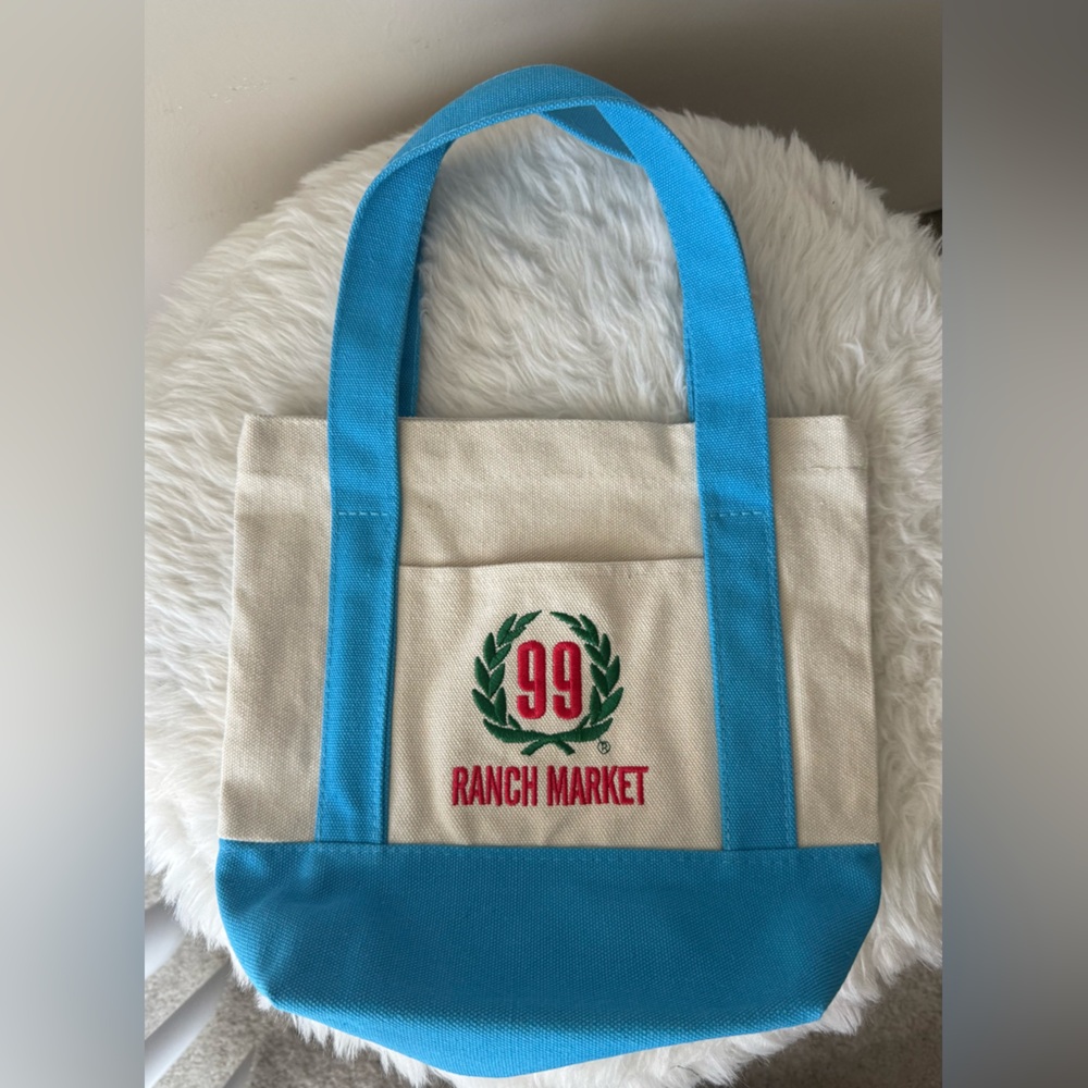 New 99 Ranch Mini Market Tote in Baby Blue